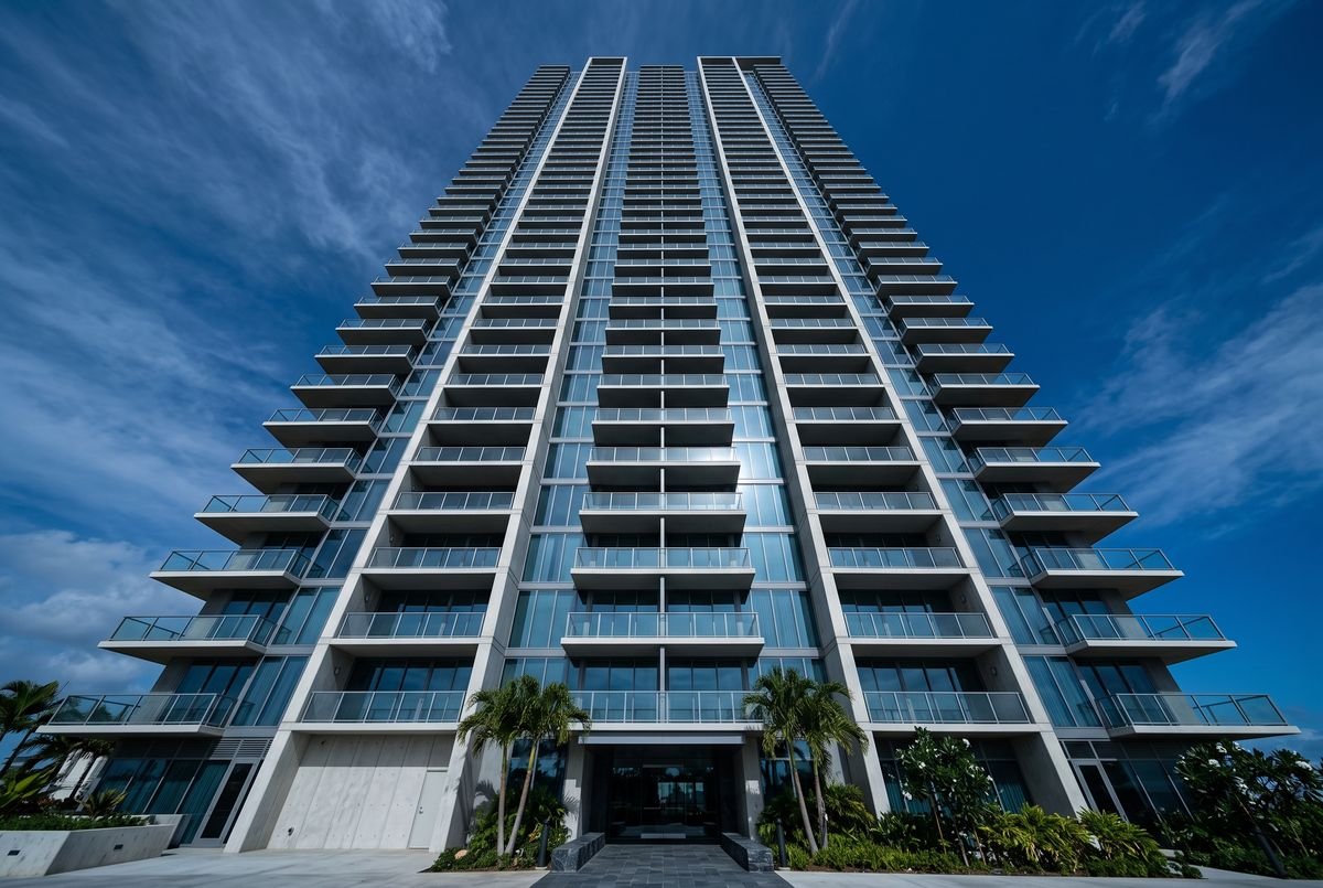 Honolulu residential high-rise condominium tower requiring fire sprinkler ordinance compliance